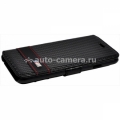Кожаный чехол для iPhone 6 Plus BMW M-Collection Booktype Carbon, цвет Black (BMFLBKP6LMCC)