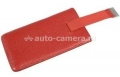 Кожаный чехол для Sony Xperia S BeyzaCases Retro Super Slim Strap, цвет flo red (BZ21345)