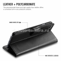 Кожаный чехол-книжка для iPhone 6 Plus SGP-Spigen Wallet S, цвет Black (SGP10918)