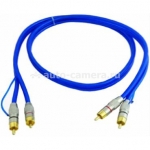 Межблочный аудио кабель 2хRCA - 2хRCA Intro ACC-BL1
