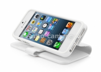 Чехол для iPhone 5 / 5S Capdase Folder Case Sider Classic, цвет white (FCIH5-SC22)