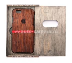 Деревянный чехол-накладка для iPhone 6 Appwood, порода древесины мербау (APP002010)