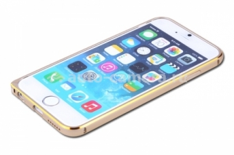 Металлический бампер для iPhone 6 Ainy QC-A001, цвет Gold (QC-A001L)