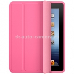 Оригинальный полиуретановый чехол для iPad 3 и iPad 4 Apple Smart Case Polyurethane, цвет Pink (MD456LL/A)