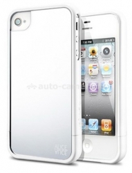 Пластиковый чехол на заднюю крышку iPhone 4 и 4S SGP Linear Mirror Series Case, цвет white (SGP09088)