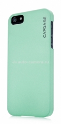 Пластиковый чехол на заднюю крышку iPhone 5 / 5S Capdase Karapace Jacket Touch, цвет light green (KPIPT5-T10K)