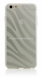 Пластиковый чехол-накладка для iPhone 6 Plus BMT Expression, цвет Clear Zebra (ip6-l-ex-cl-zbr)