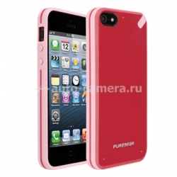 Противоударный чехол для iPhone 5 / 5S Pure Gear Slim Shell Case, цвет strawberry rhubarb (02-001-01825)